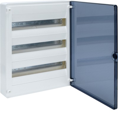 Щит Hager н/у з прозорими дверцятами, 54 мод. (3х18), GOLF (VS318TD)