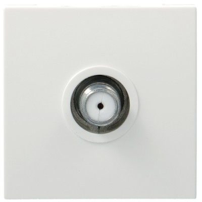 Розетка Hager з модулем F-Type 2М Systo білий (WS259)