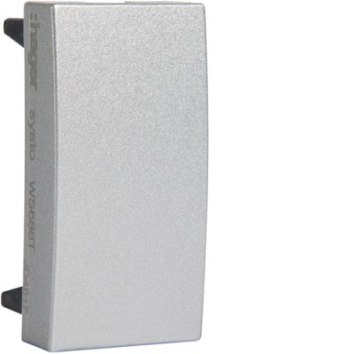 Заглушка резервна Hager, 1М Systo титан (WS688T)