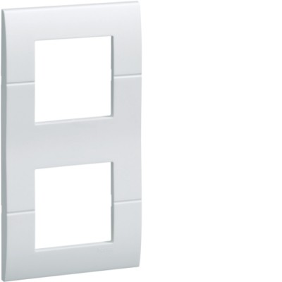 Рамка Hager вертикальна 2х2М Systo білий (WS408)