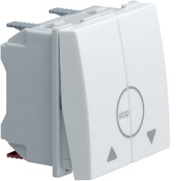 Вимикач Hager для жалюзі 2-клавішний Контактор Hager 2М Systo білий, 10А/250В (WS301)