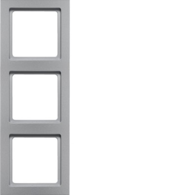 Рамка Berker 3Х алюміній, Q. 3 (10136094)