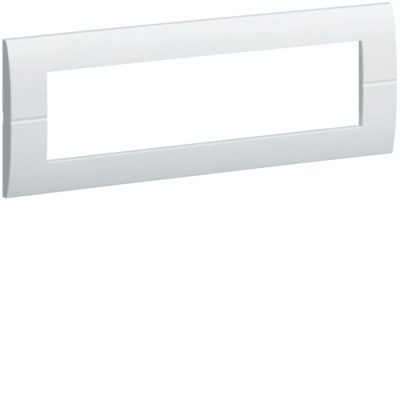 Рамка Hager горизонтальна без верт.перегородок 8М Systo білий (WS413)