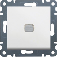 Светрегулятор Hager нажимний Lumina-2, белый (WL4030)