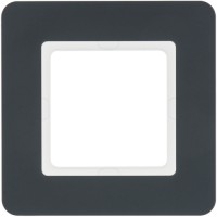10116186 Рамка 1Х пластиковий антрацит, Q. 7