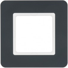 10116186 Рамка 1Х пластиковый антрацит, Q.7