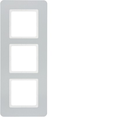 10136184 Рамка 3Х пластиковый алюминий, Q.7