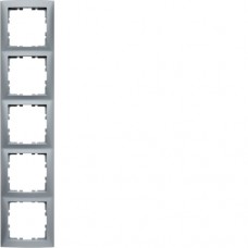 Рамка Berker 5Х алюміній S. 1 (10159939)