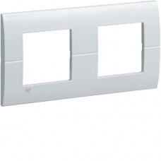 Рамка Hager горизонтальна 2х2М Systo біла антибактеріальна (WS402H)