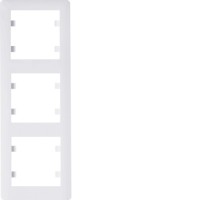 Рамка Hager 3-кратна вертикальна Lumina-2, біла (WL5130)