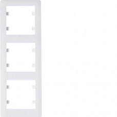 Рамка Hager 3-кратна вертикальна Lumina-2, біла (WL5130)