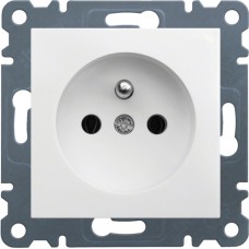 Розетка Berker з центральним з/до Lumina-2, біла (WL1020)