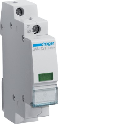 Індикатор Hager 230 В, зелений, 1м (SVN121)