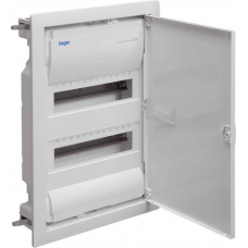 Щит Hager на 24(28) модулей, в/у з металлическими дверями, без клемм, VOLTA (VU24UA)