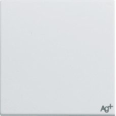 Вимикач Hager 1-тактовий, 1НО, 2М Systo білий антибактеріальний, 10А/250В (WS020H)