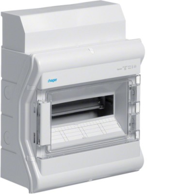 Щит Hager на 12(14) модулей, н/у с прозрачными дверима, IP65, VECTOR (VE112DN)