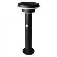 Стовпчик на сонячній батареї з сенсором Endura Style Solar Sensor Double Wall Circle 40 см 6 Вт IP44 нержавіюча сталь чорний Ledvance (4058075392748)