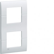 Рамка Hager вертикальна 2х2М Systo біла антибактеріальна (WS408H)
