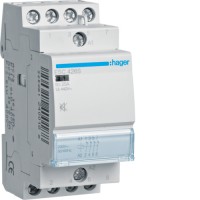 Контактор Hager бесшумный 25A, 4Н3, 230В, 2м (ESC426S)
