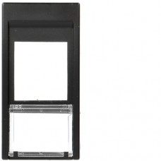 Корпус Hager для одного разьема типу Keystone, 1М Systo антрацит (WS202N)