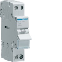Переключатель Hager трехпозиционный 230В/40А, 1-полюсный, 1м (SFT140)