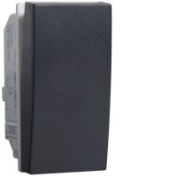 Выключатель Hager 1-тактовый, 1НОSysto антрацит, 10А/250В (WS027N)