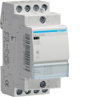 Контактор Hager безшумний 25A, 4НО, 230В, 2м (ESC425S)