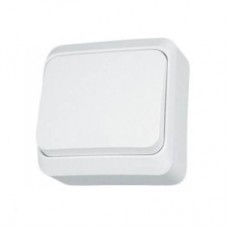 Выключатель Schneider Electric Prima одноклавишный накладной IP20, белый (WDE001010)