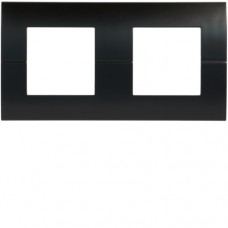 Рамка Hager горизонтальна 2х2М Systo антрацит (WS402N)