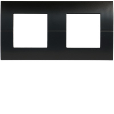 Рамка Hager горизонтальна 2х2М Systo антрацит (WS402N)