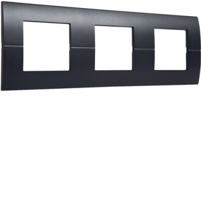 Рамка Hager горизонтальна 3х2М Systo антрацит (WS403N)