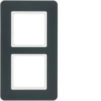 10126186 Рамка 2Х пластиковий антрацит, Q. 7