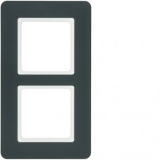 10126186 Рамка 2Х пластиковий антрацит, Q. 7