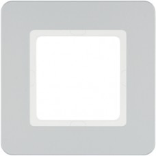 10116184 Рамка 1Х пластиковый алюминий, Q.7