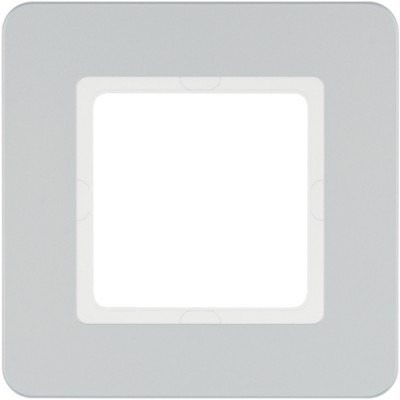 10116184 Рамка 1Х пластиковый алюминий, Q.7