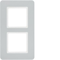 10126184 Рамка 2Х пластиковый алюминий, Q.7