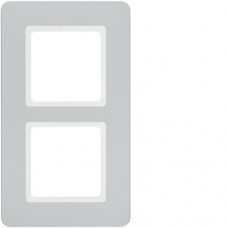 10126184 Рамка 2Х пластиковий алюміній, Q. 7