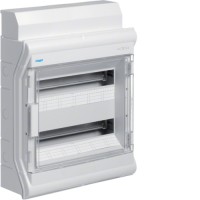 Щит розподільчий Hager на 36(40) модулів - 2 ряди, н/у з прозорими дверцятами, IP65, VECTOR (VE218DN)