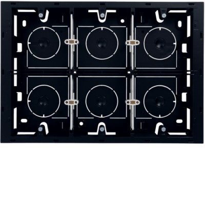 Адаптер Hager н/у 16М Systo антрацит (WS686N)