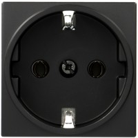 Розетка Hager с з/к 2М Systo антрацит, 16А/250В (WS161N)