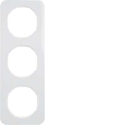 Рамка Berker 3-кратна, пластик/полярна білизна, R. 1 (10132189)