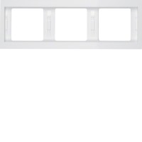 Рамка Berker 3-кратна, полярна білизна, горизонтальнаяя, K. 1 (13737009)