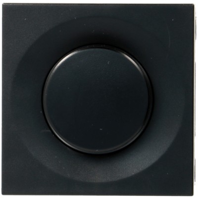 Светрегулятор Hager поворотний універсальний 350ВА, 2М Systo антрацит (WS060N)