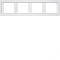 Рамка Berker 4-кратна полярна білизна, горизонтальнаяя, K. 1 (13837009)