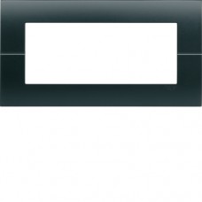 Рамка Hager горизонтальна без верт.перегородок 5М Systo антрацит (WS412N)