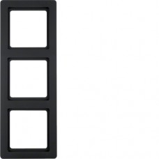 Рамка Berker 3-кратная антрацит, Q.1 (10136086)