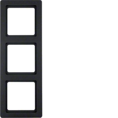 Рамка Berker 3-кратна антрацит, Q. 1 (10136086)