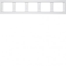Рамка Berker 5-кратная полярная белизна, горизонтальнаяя, K.1 (13937009)