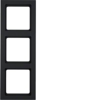 Рамка Berker 3-кратна антрацит, Q. 3 (10136096)