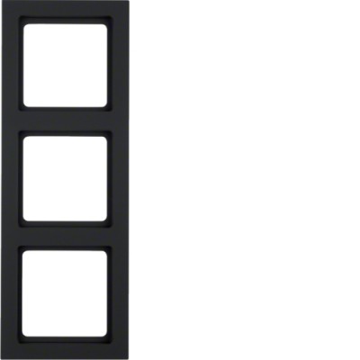 Рамка Berker 3-кратна антрацит, Q. 3 (10136096)